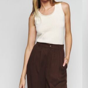 Reformation Marion cotton sweater tank